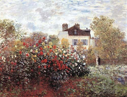 Impressionism Paintings - Garden at Argenteuil - Monet